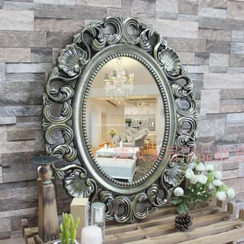 Овална винтажное огледало, стояща върху дръжката, обзаведен апартамент в общежитието, тоалетен огледало, женска ресни, Espelhos Decorativos Home Decor