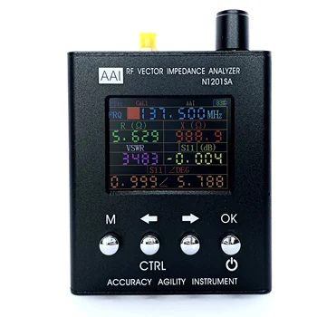 Оригинален AAI Accuracy Agility Instrument N1201SA 140 Mhz - 2,7 Ghz UV радиочестотни вектор импеданс ANT SWR антена анализатор метър тестер