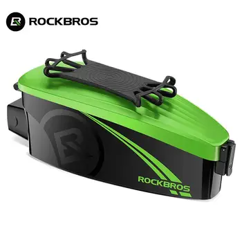 Официална чанта Rockbros, непромокаемая велосипедна чанта, 4-6,5-инчовата чанта за телефон, специална твърда обвивка от КОМПЮТЪР с безплатен дождевиком, аксесоари за велосипед