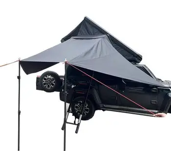 Палатката на покрива от триъгълни алуминиеви мида с твърд корпус, автомобили палатката на покрива с пристройка за нощуване на открито