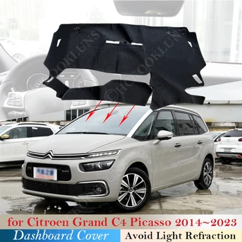 Подложка за арматурното табло, Citroen Grand C4 Picasso Technospace 2014-2023 устойчива на плъзгане Тампон Козирка Dashmat Защитен Килим 2020 2021