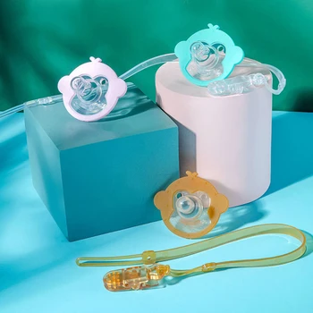 Прекрасен ортодонтический dummy-залъгалка за новородено, прозрачна детски храни безопасна силиконова залъгалка, биберон-залъгалка, биберон-залъгалка