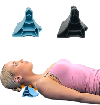 Ръчен масажор за врата цялото тяло, средство за облекчаване на напрежението на врата, инструмент за облекчаване на умора и стрес, устройство за теглене на субокципитального напрежение