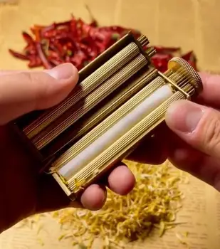 Ръчна машина за цигари цигари ръчно изработени от чиста мед, преносими аксесоари за пушачи