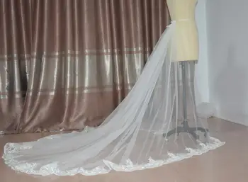 Свалящ сватбената пола, украсена завързана сватба влак, свалящ сватбената пола размер