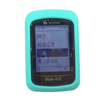 Силиконов калъф за велокомпьютера и защитно покритие на екрана, за да Bryton R410 R450 R450E R450T GPS Качество