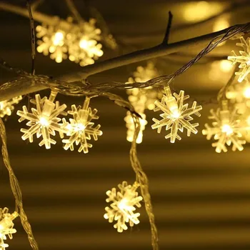 Снежинка, звезда топка, led гирлянди, приказни светлини, лампи, гирлянди с Usb /батерии, Коледната елха, украса за парти