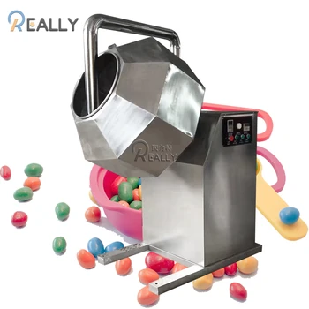Търговска машина за нанасяне на покритие върху бонбони, машина за нанасяне на покритие върху захар