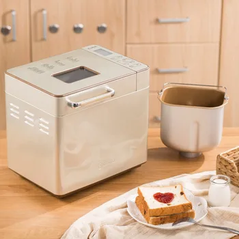 Хлебопечка Donlim, домакински автоматична малка машина за печене на сладкиши, многофункционална машина за месене на тестото, машина за ферментация