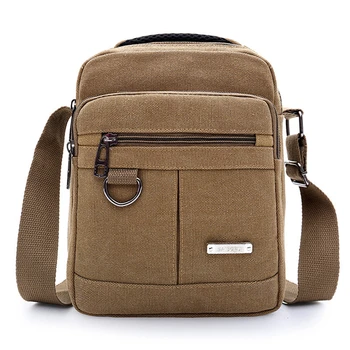 Холщовая чанта през рамо, мъжки нова холщовая чанта-месинджър в корейски стил, преносима чанта на едно рамо за почивка на открито