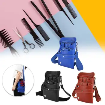 Чантата е от изкуствена кожа, преносими фризьорски ножици, скута чанти, машина за подстригване на коса, гребен, чанта за съхранение на фризьорски инструменти, многоцветен поясная чанта за интериора