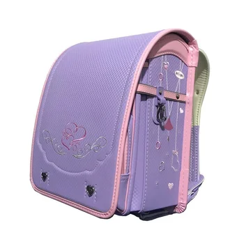 Японски водоустойчив училищни чанти за момичета, ортопед раница с автоматична ключалка Randoseru, детски училищен раницата с голям капацитет 2023
